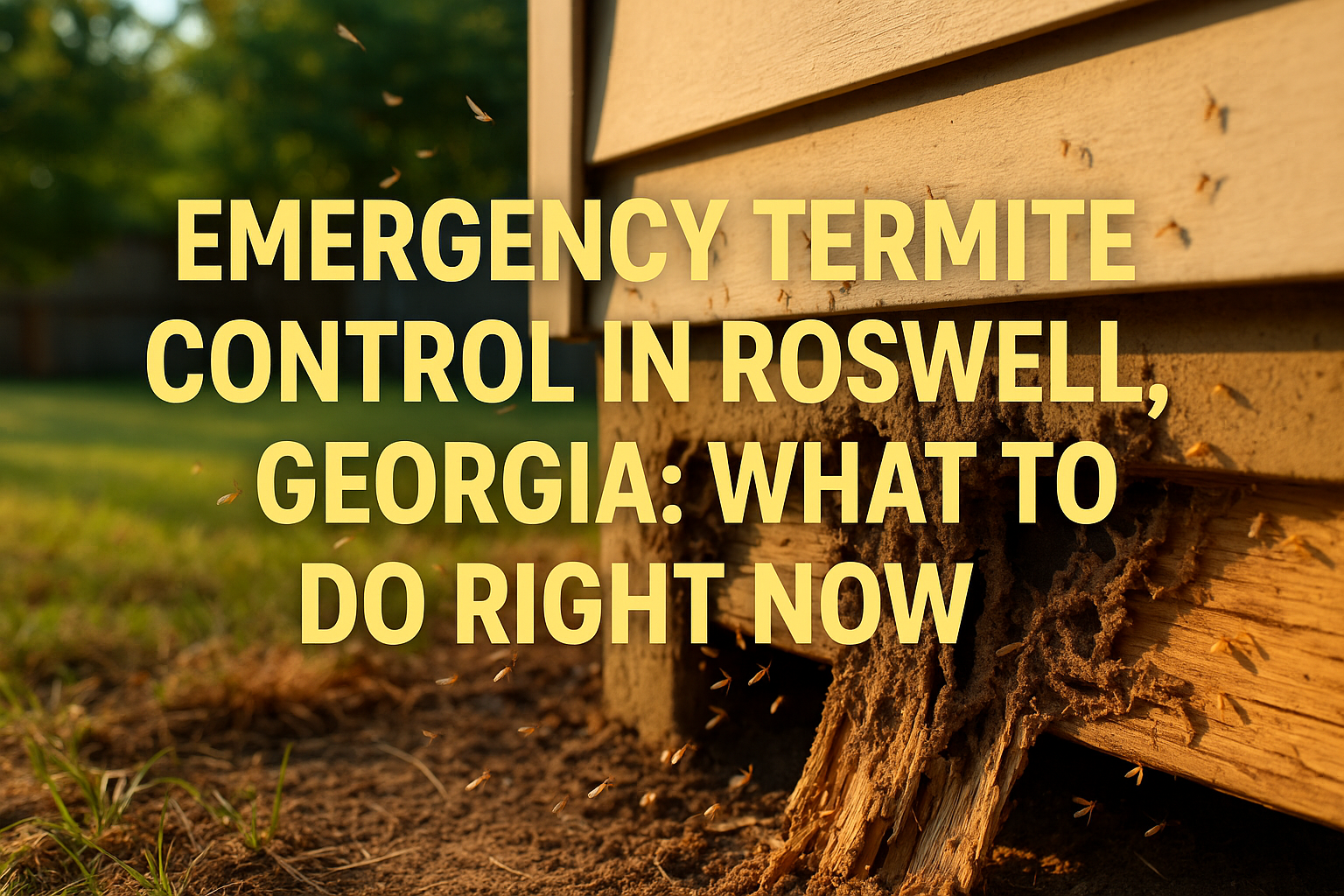 Emergency Termite Control in Roswell, Georgia