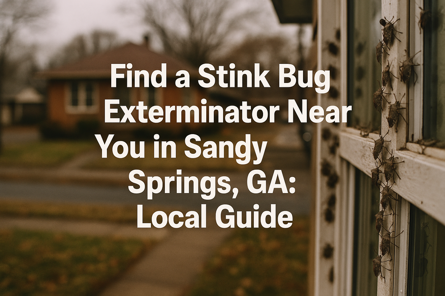 Stink Bug Exterminator Near You in Sandy Springs, GA