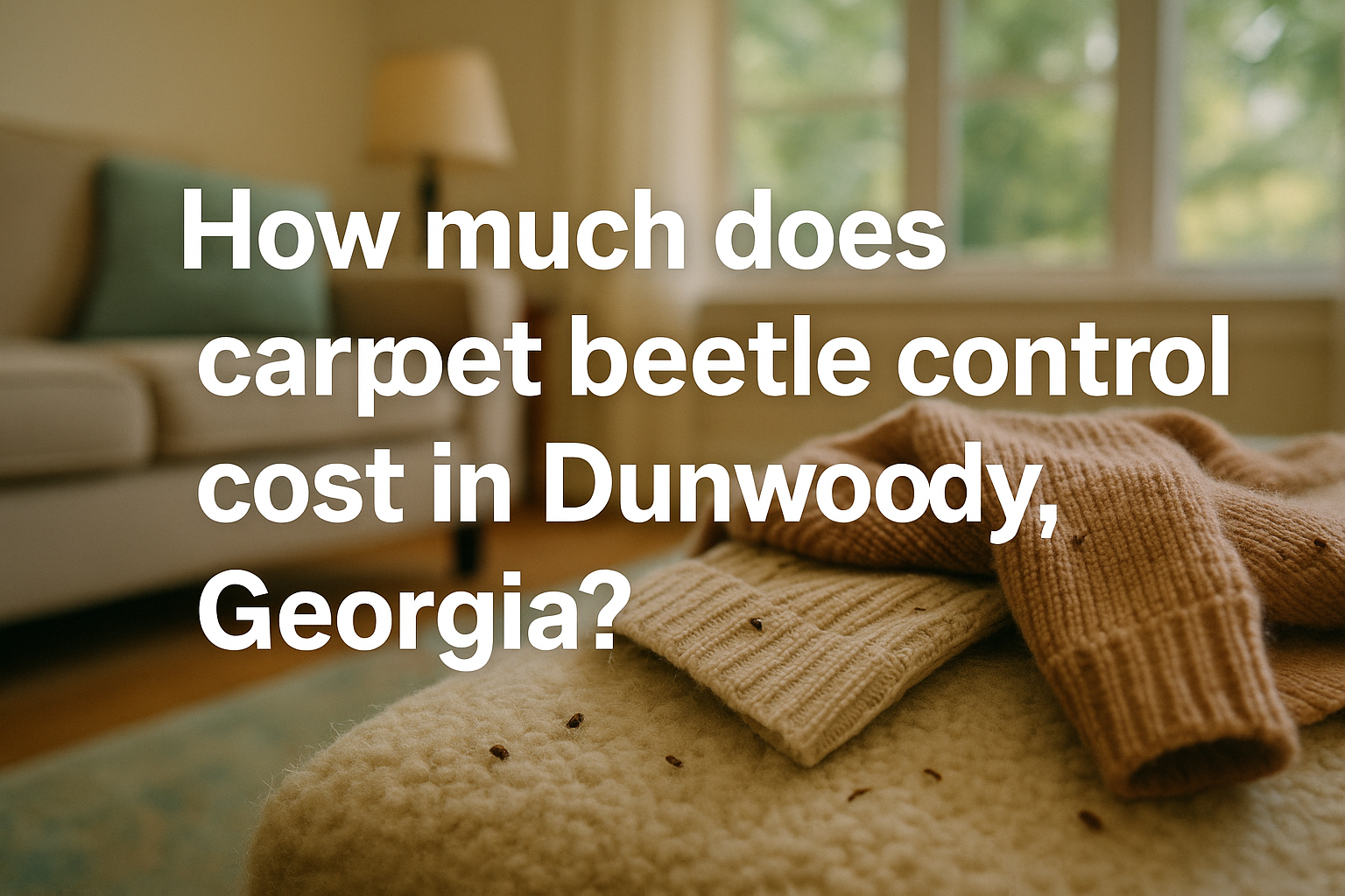 Carpet Beetle Control Cost in Dunwoody, Georgia