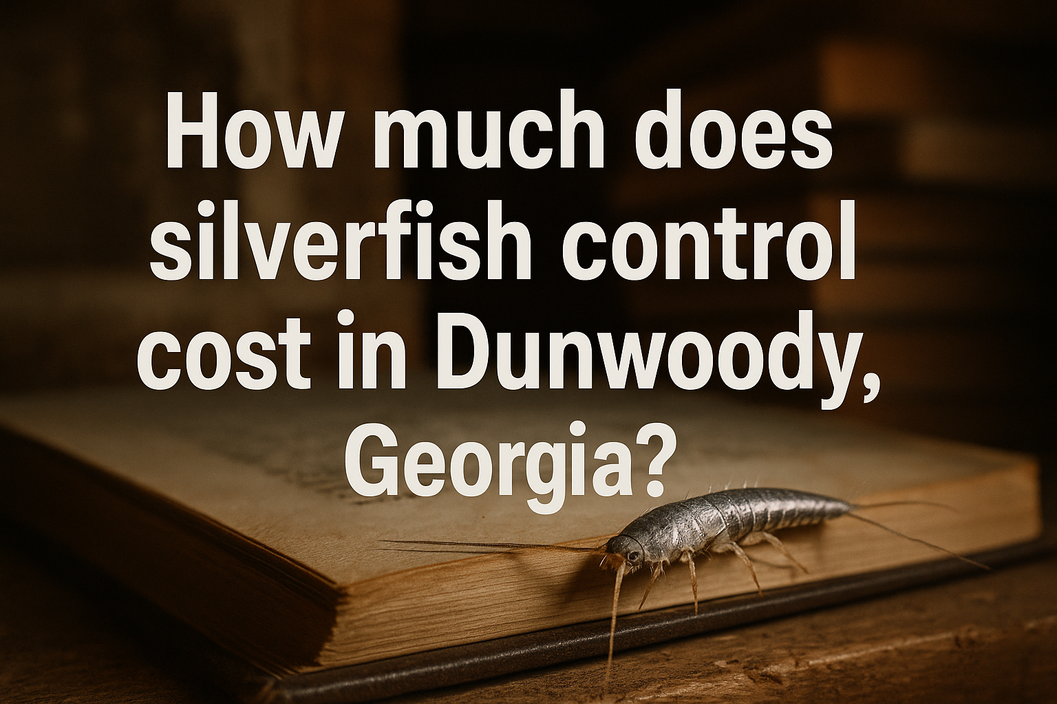 Silverfish Control Cost in Dunwoody, Georgia