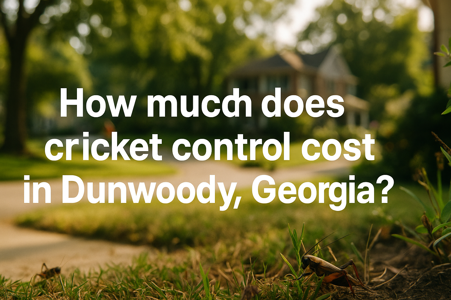 Cricket Control Cost in Dunwoody, Georgia