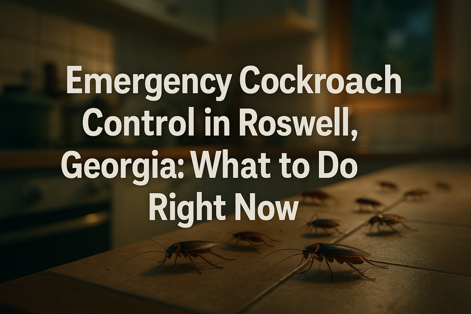 Emergency Cockroach Control in Roswell, Georgia