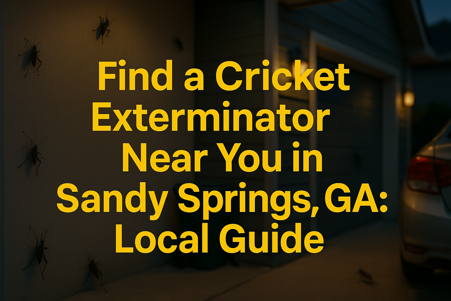 Cricket Exterminator Near You in Sandy Springs, GA