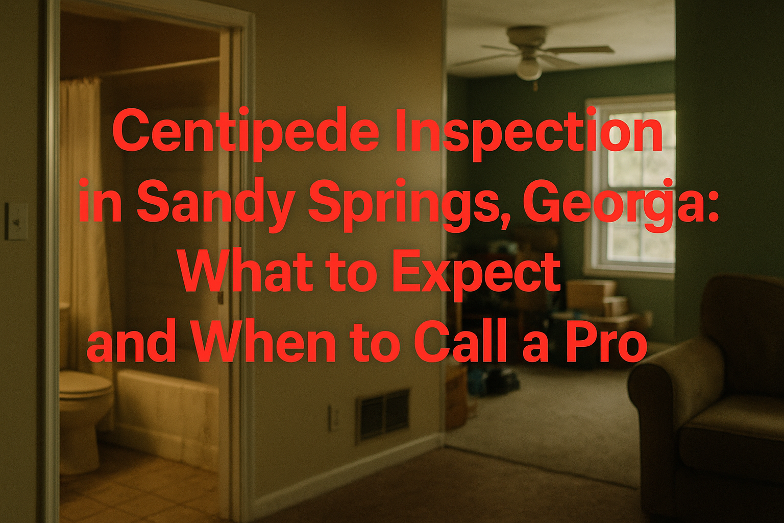 Centipede Inspection in Sandy Springs, Georgia