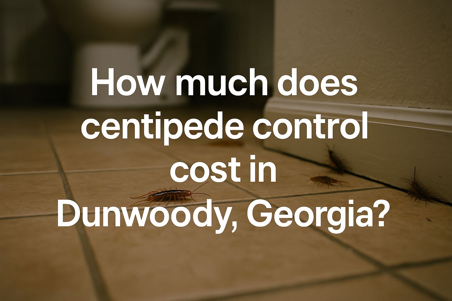 How much does Centipede Control Cost in Dunwoody, Georgia?