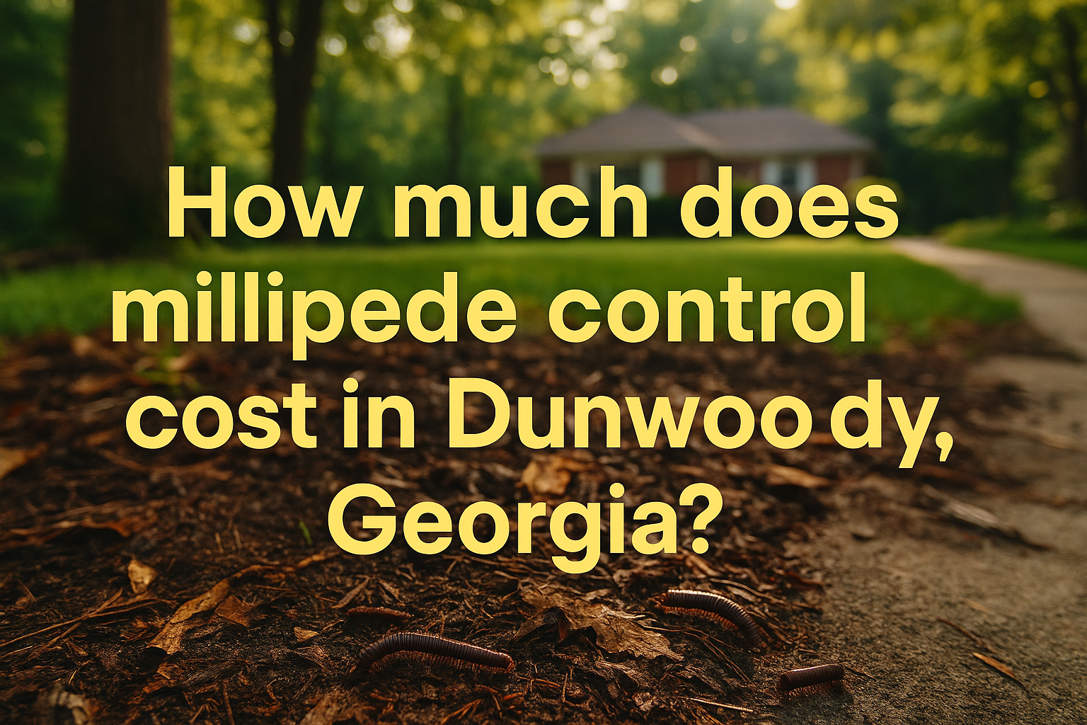 How much does Millipede Control Cost in Dunwoody, Georgia?