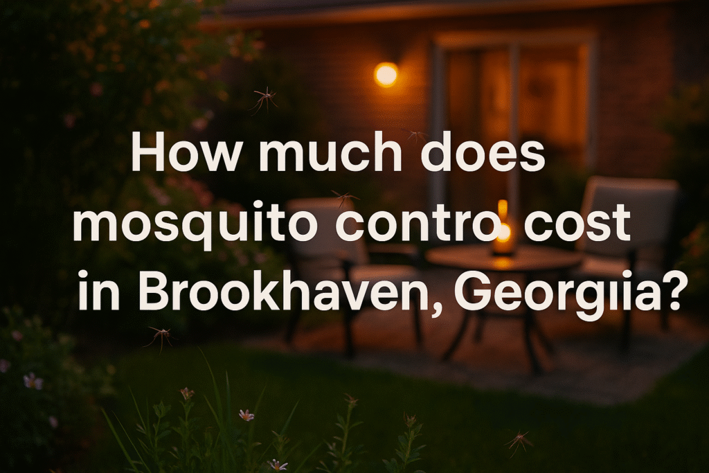 Mosquito control treatment in Brookhaven GA backyard by Anthem Pest