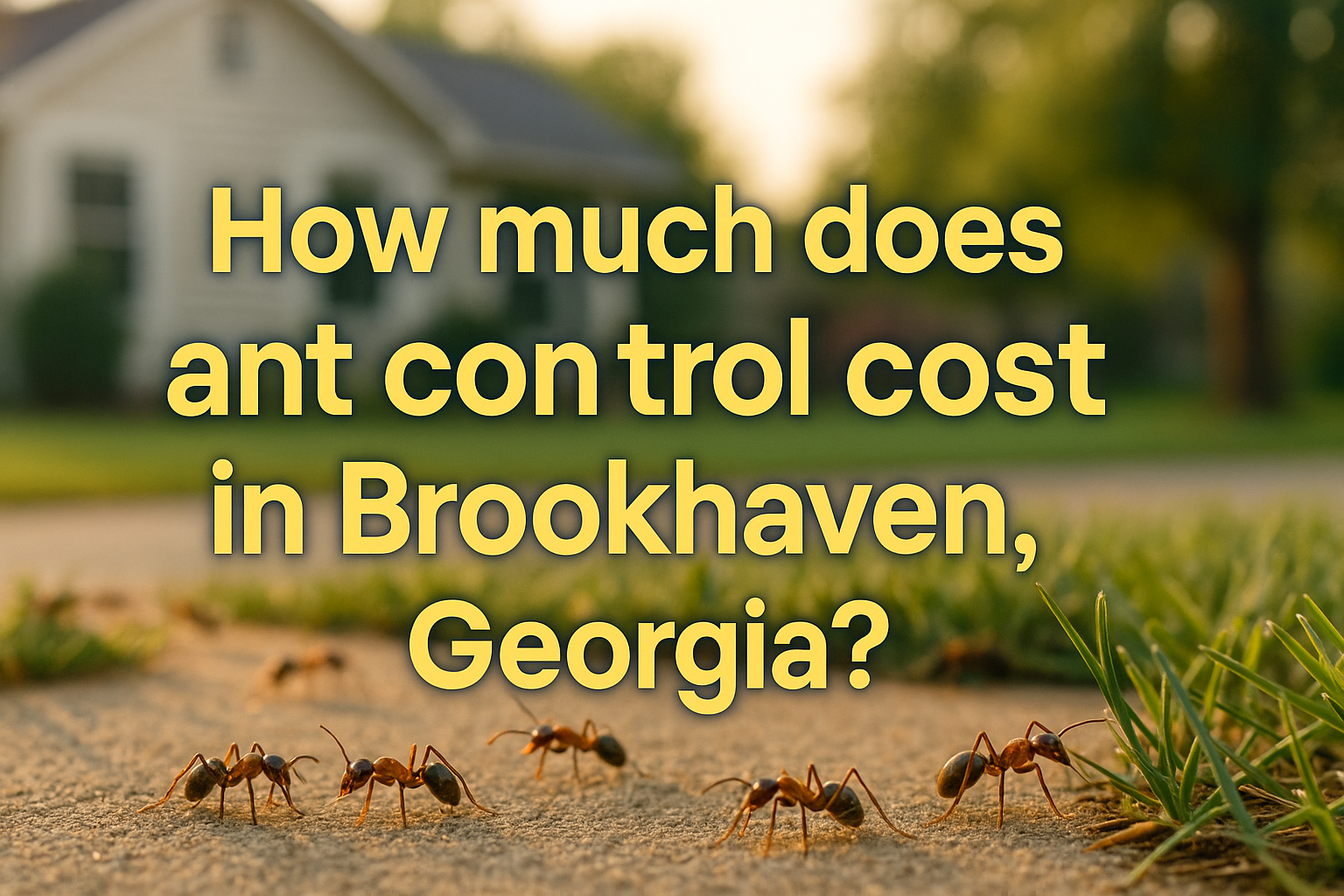 How much does Ant Control Cost in Brookhaven, Georgia?