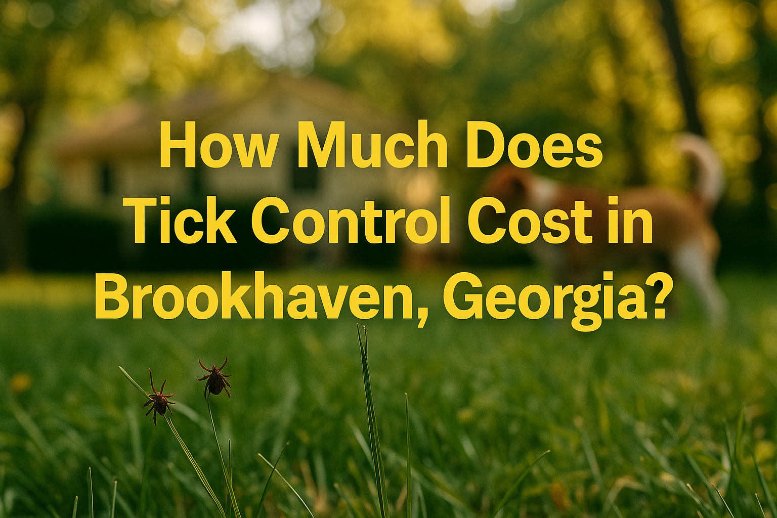 How much does Tick Control Cost in Brookhaven, Georgia?