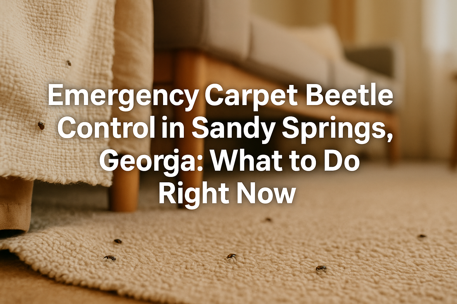 Emergency Carpet Beetle Control in Sandy Springs, Georgia