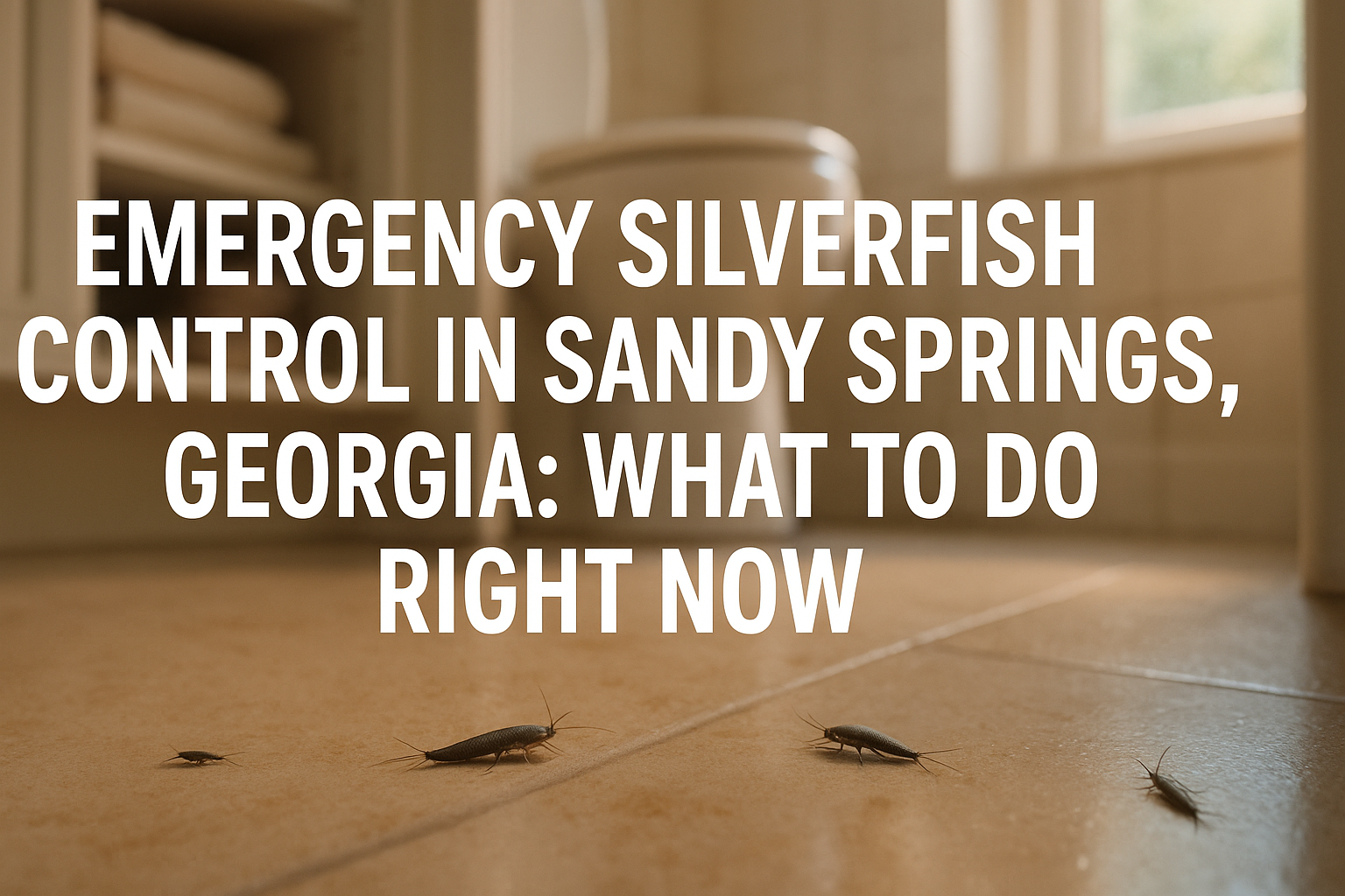Emergency Silverfish Control in Sandy Springs, Georgia