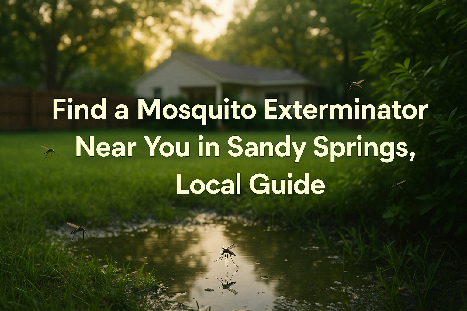Find a Mosquito Exterminator Near You in Sandy Springs, GA