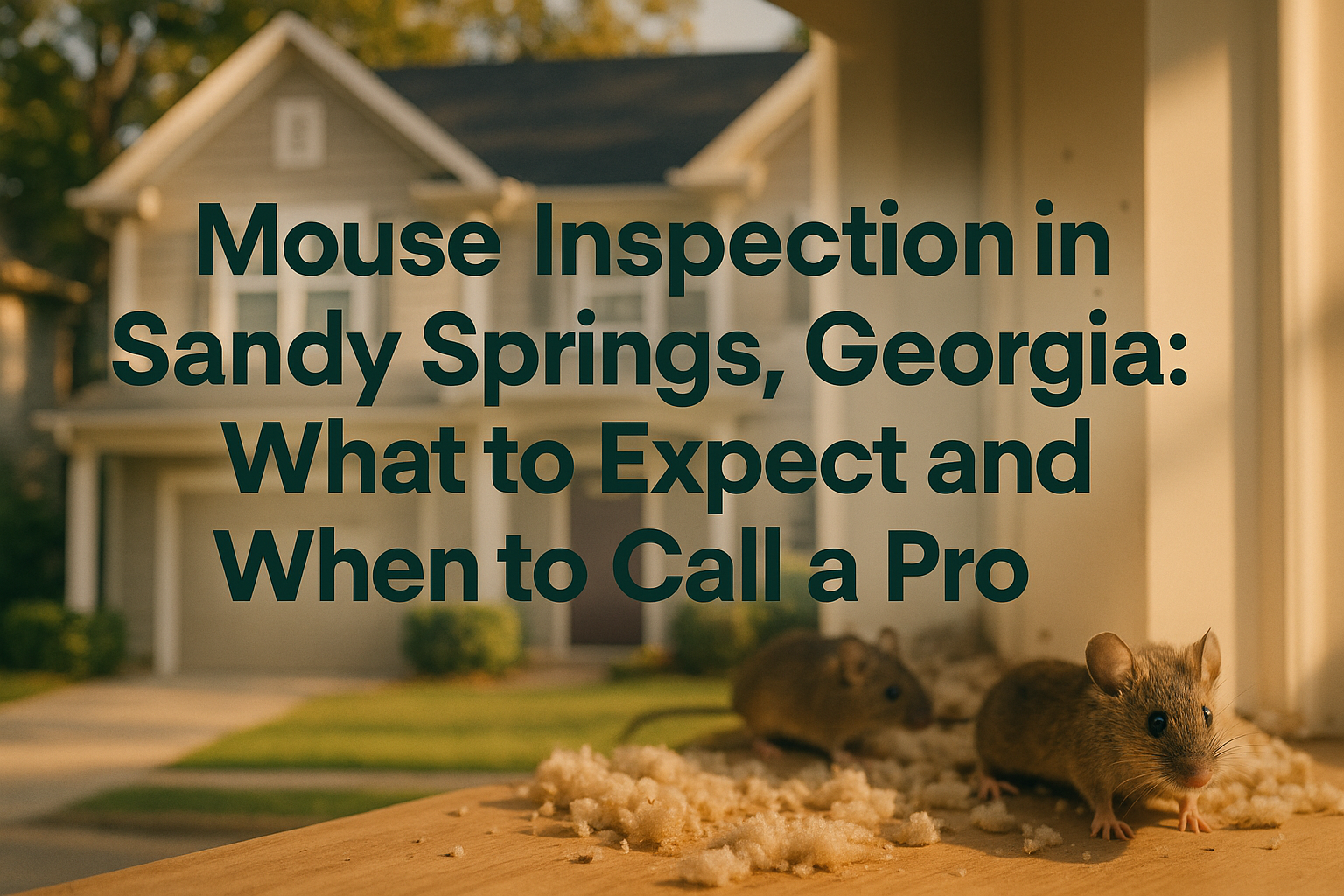 Mouse Inspection in Sandy Springs, Georgia