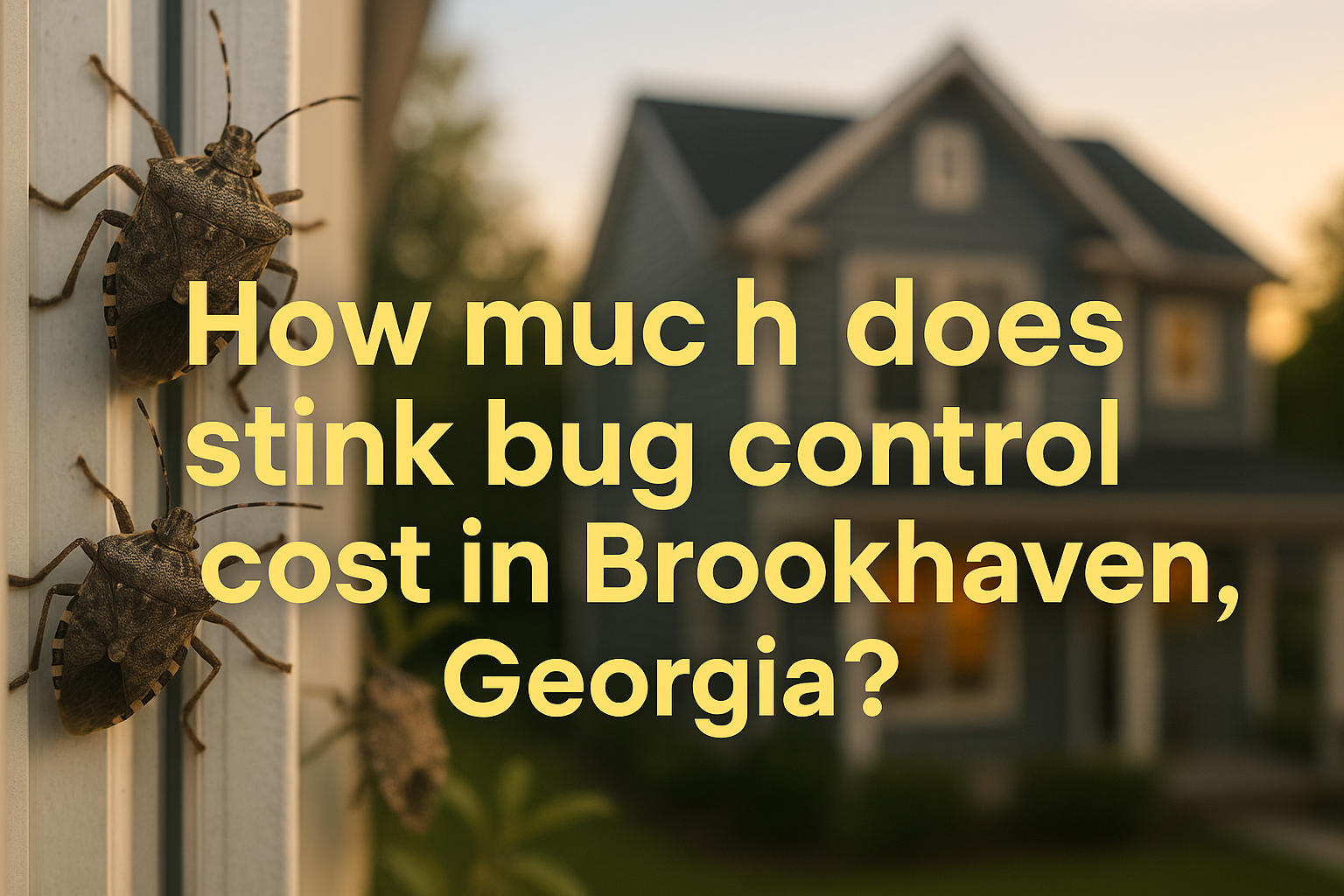 Stink Bug Control Cost in Brookhaven, Georgia
