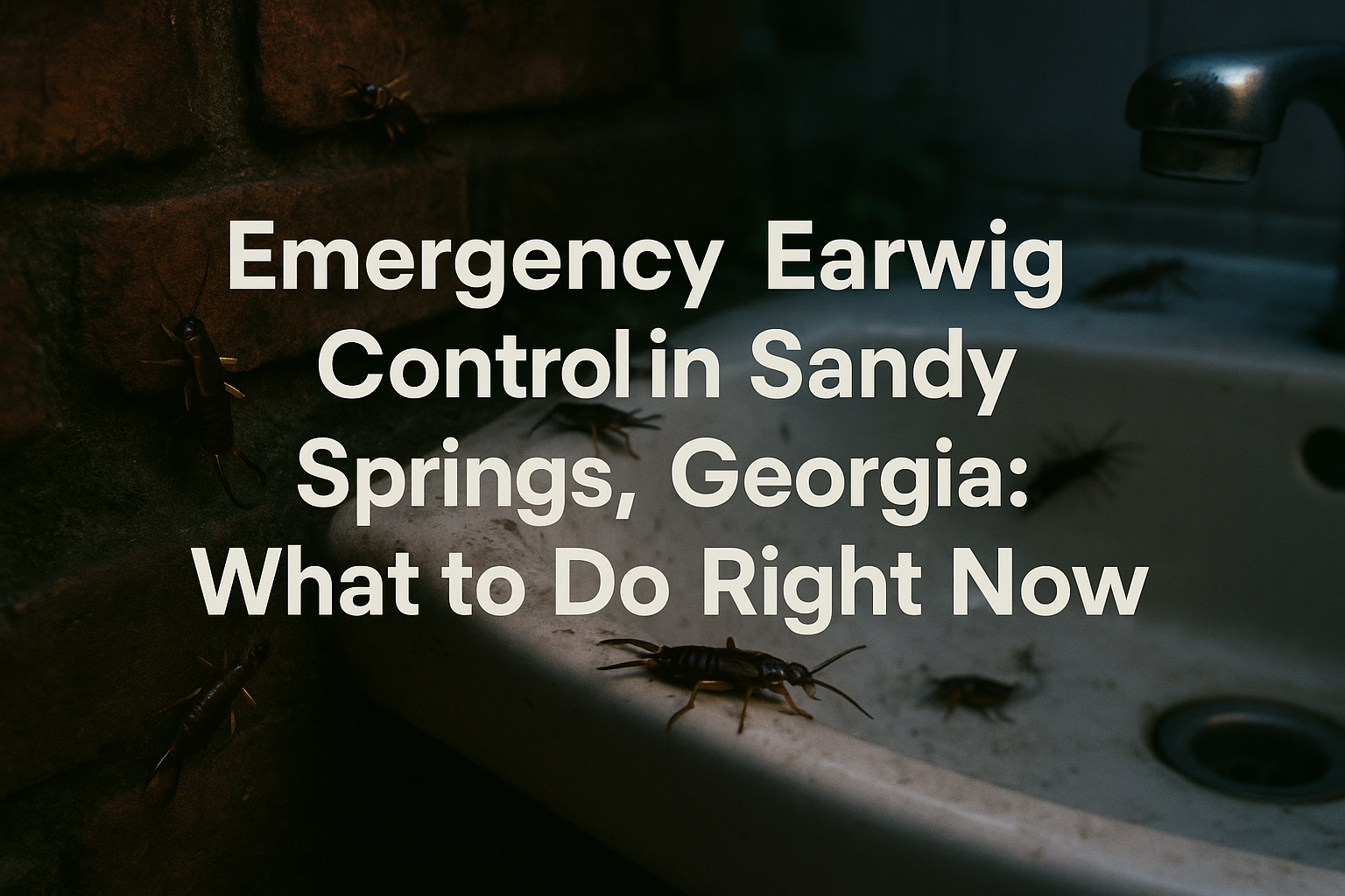 Emergency Earwig Control in Sandy Springs, Georgia