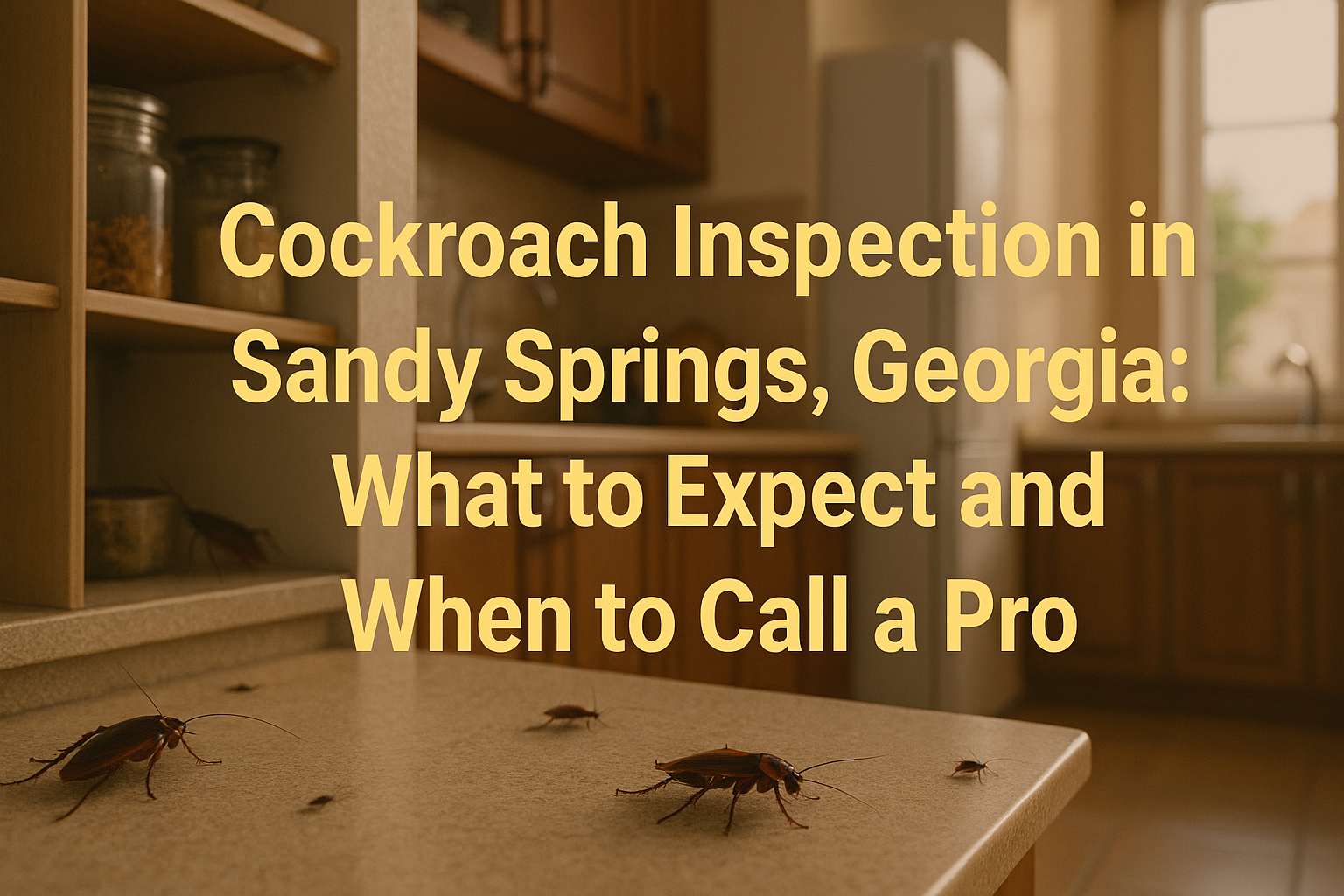 Cockroach Inspection in Sandy Springs, Georgia