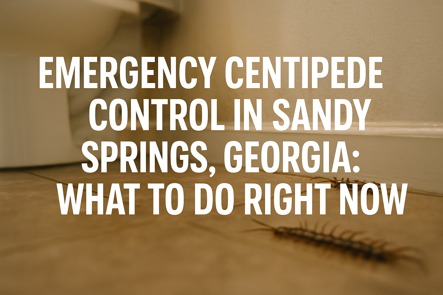 Emergency Centipede Control in Sandy Springs, Georgia