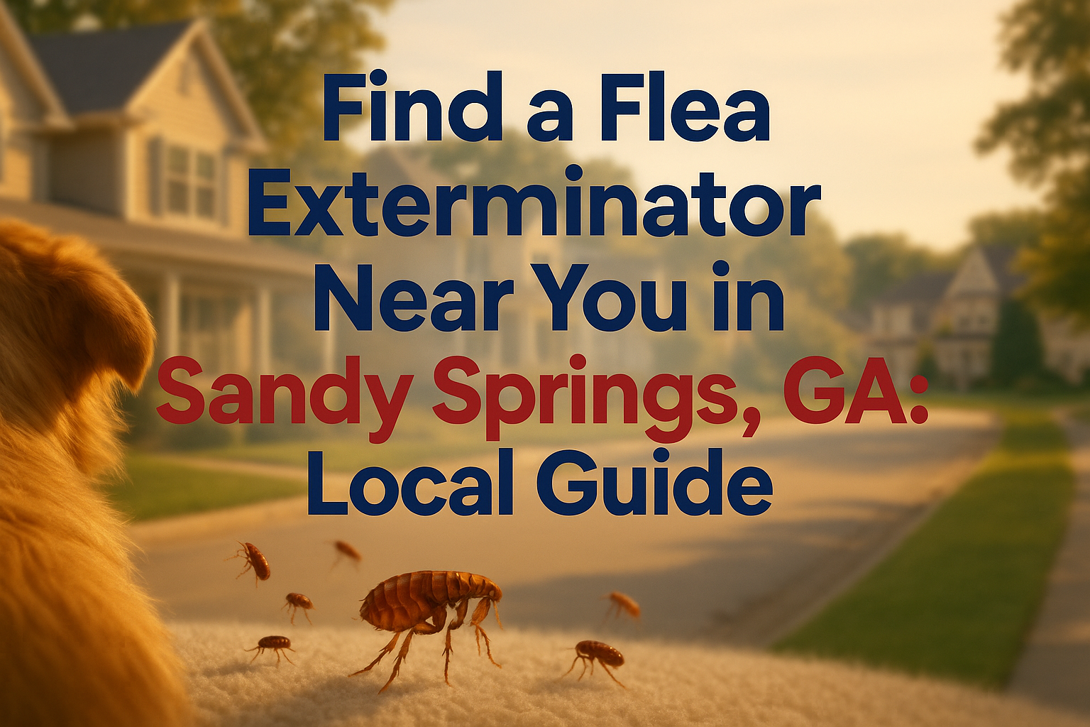 Find a Flea Exterminator Near You in Sandy Springs, GA