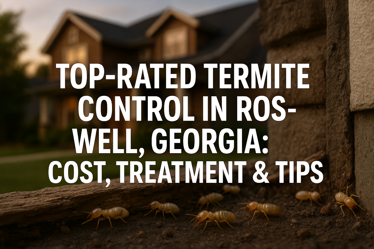 Termite control service in Roswell GA home