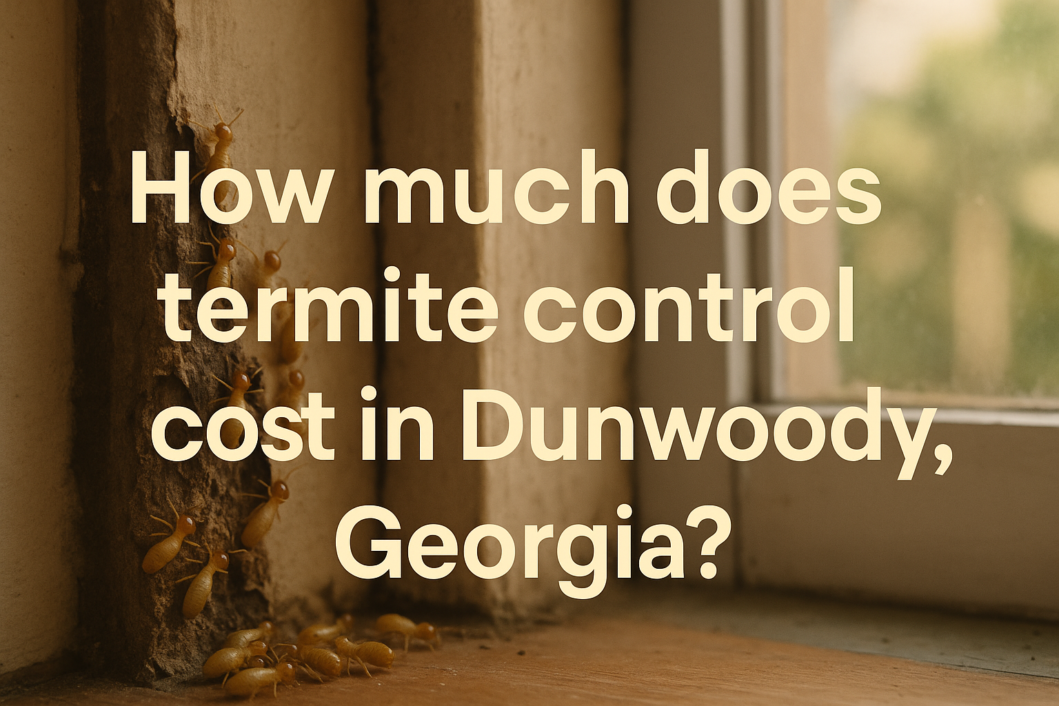 Termite Control Cost in Dunwoody, Georgia