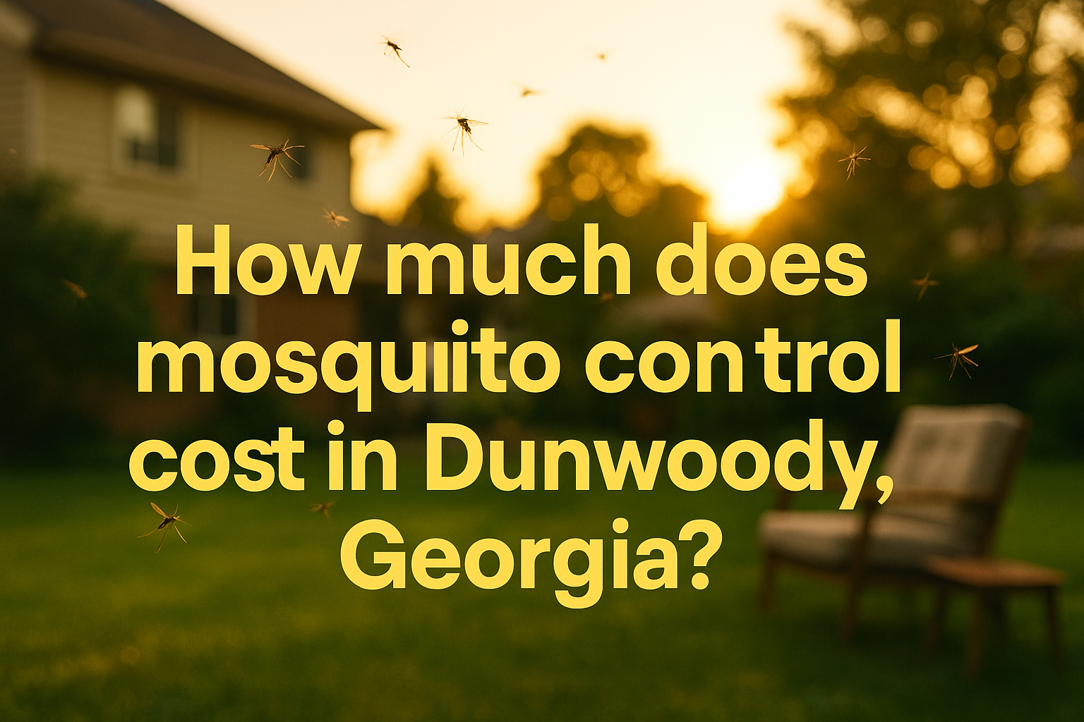 Mosquito Control Cost in Dunwoody, Georgia