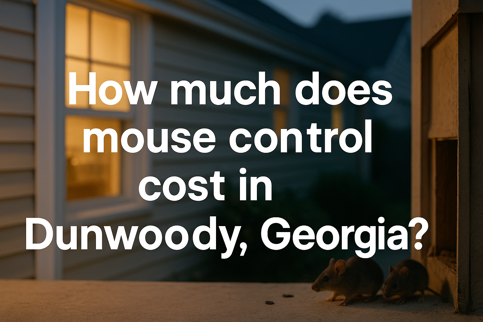 Mouse Control Cost in Dunwoody, Georgia