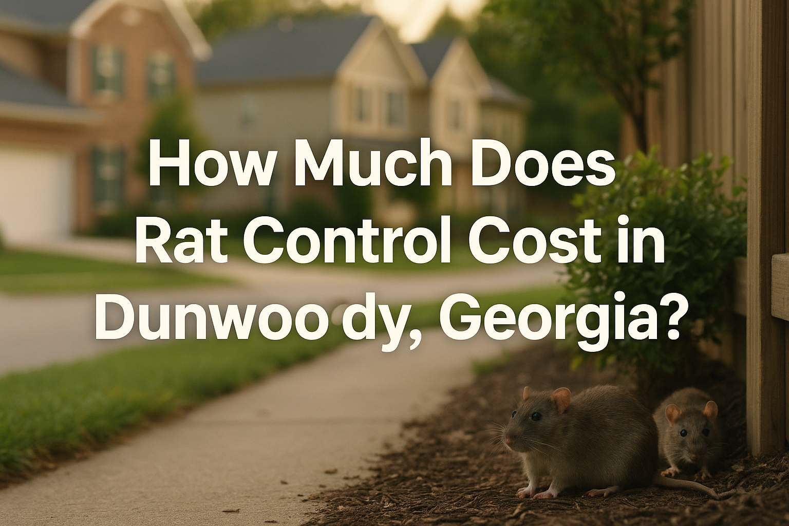 Rat Control Cost in Dunwoody, Georgia