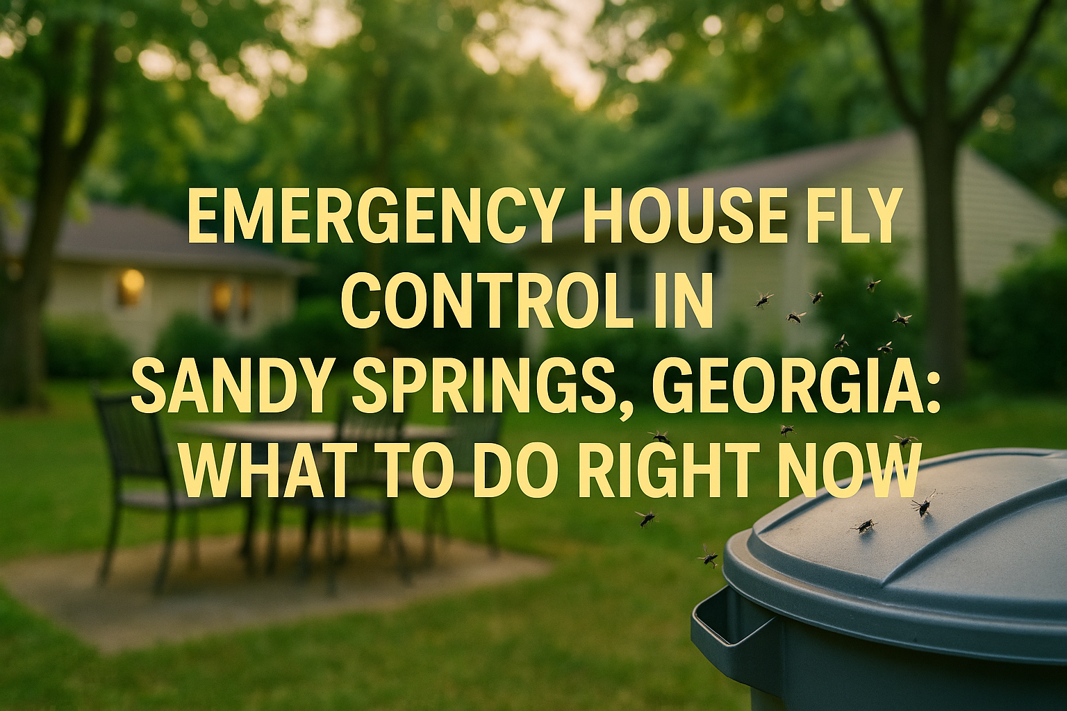 Emergency House Fly Control in Sandy Springs, Georgia