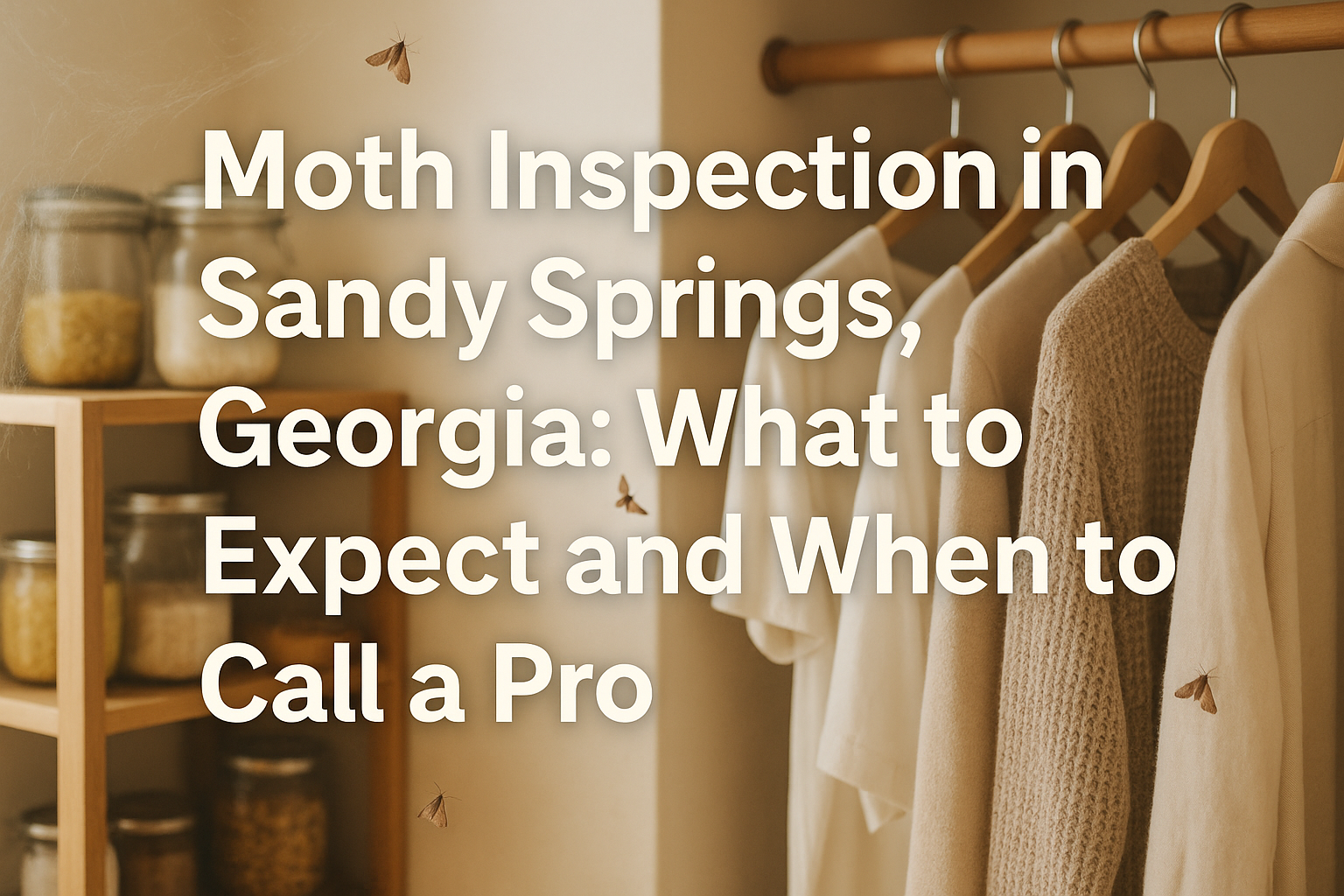 Moth Inspection in Sandy Springs, Georgia