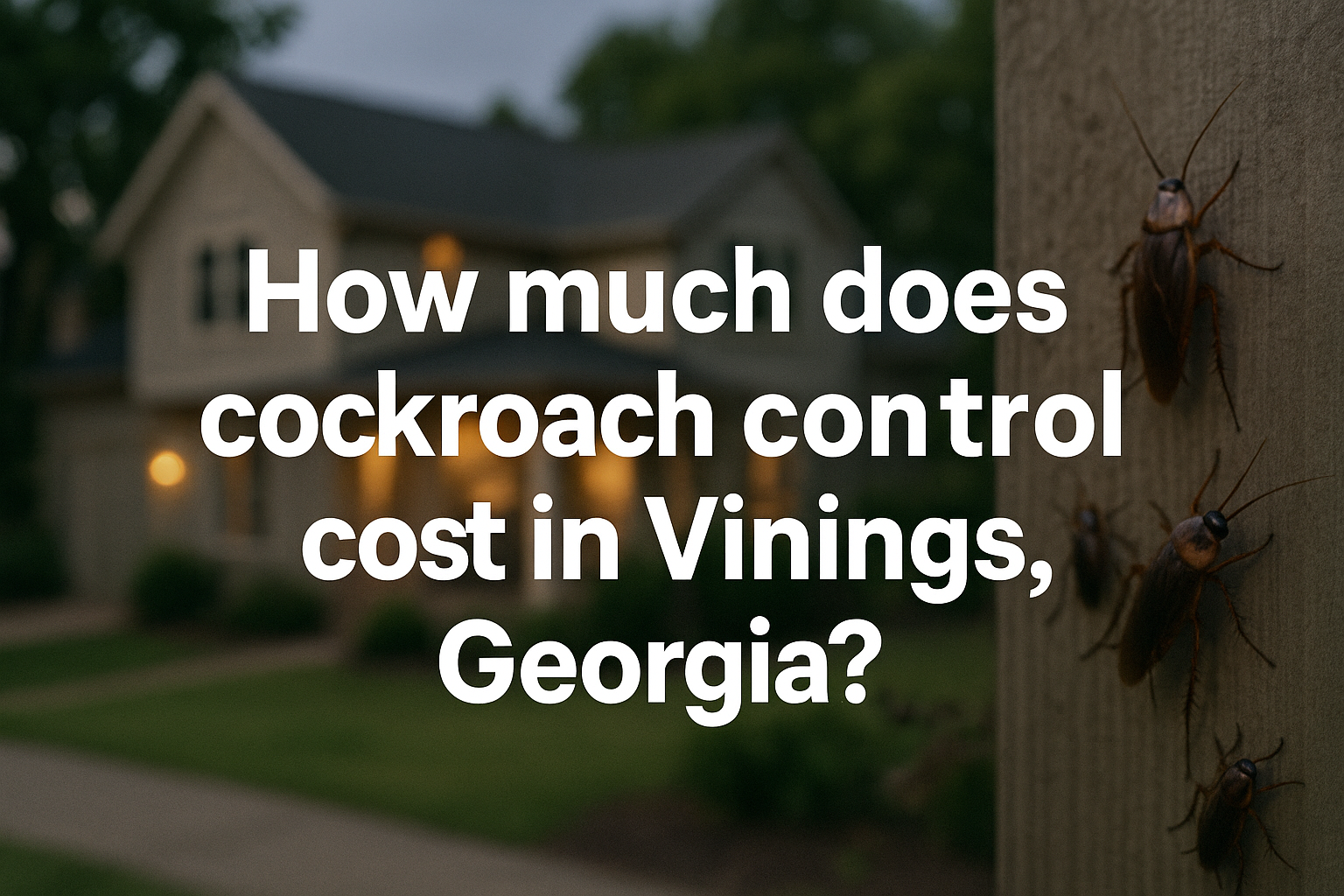Cockroach control cost Vinings, Georgia