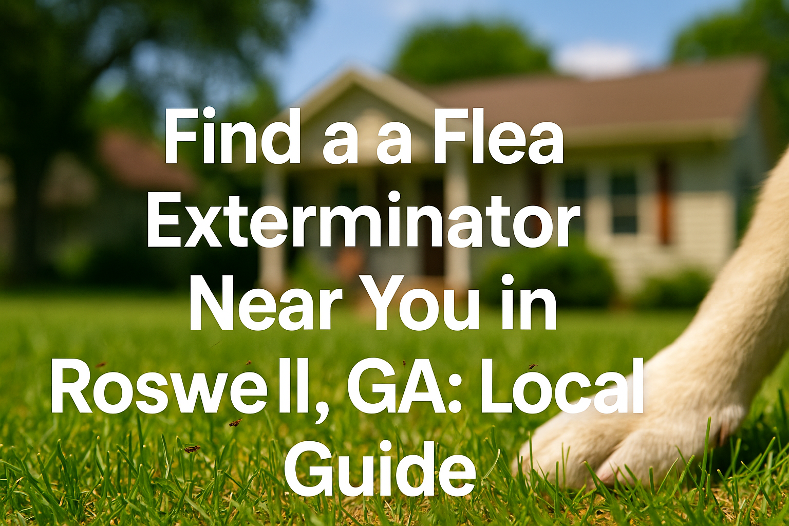 Flea Exterminator Roswell, GA