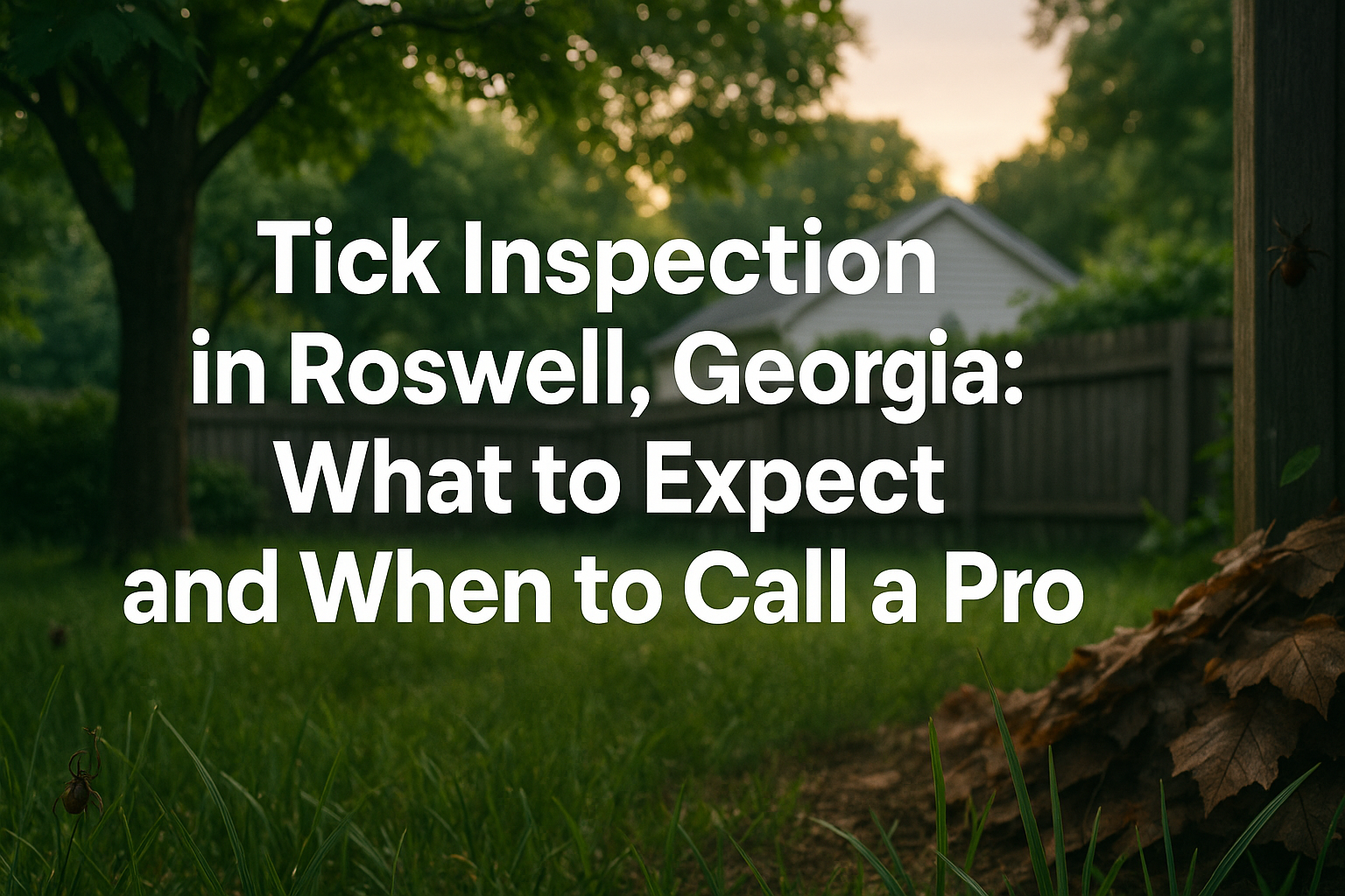 Tick Inspection Roswell, Georgia