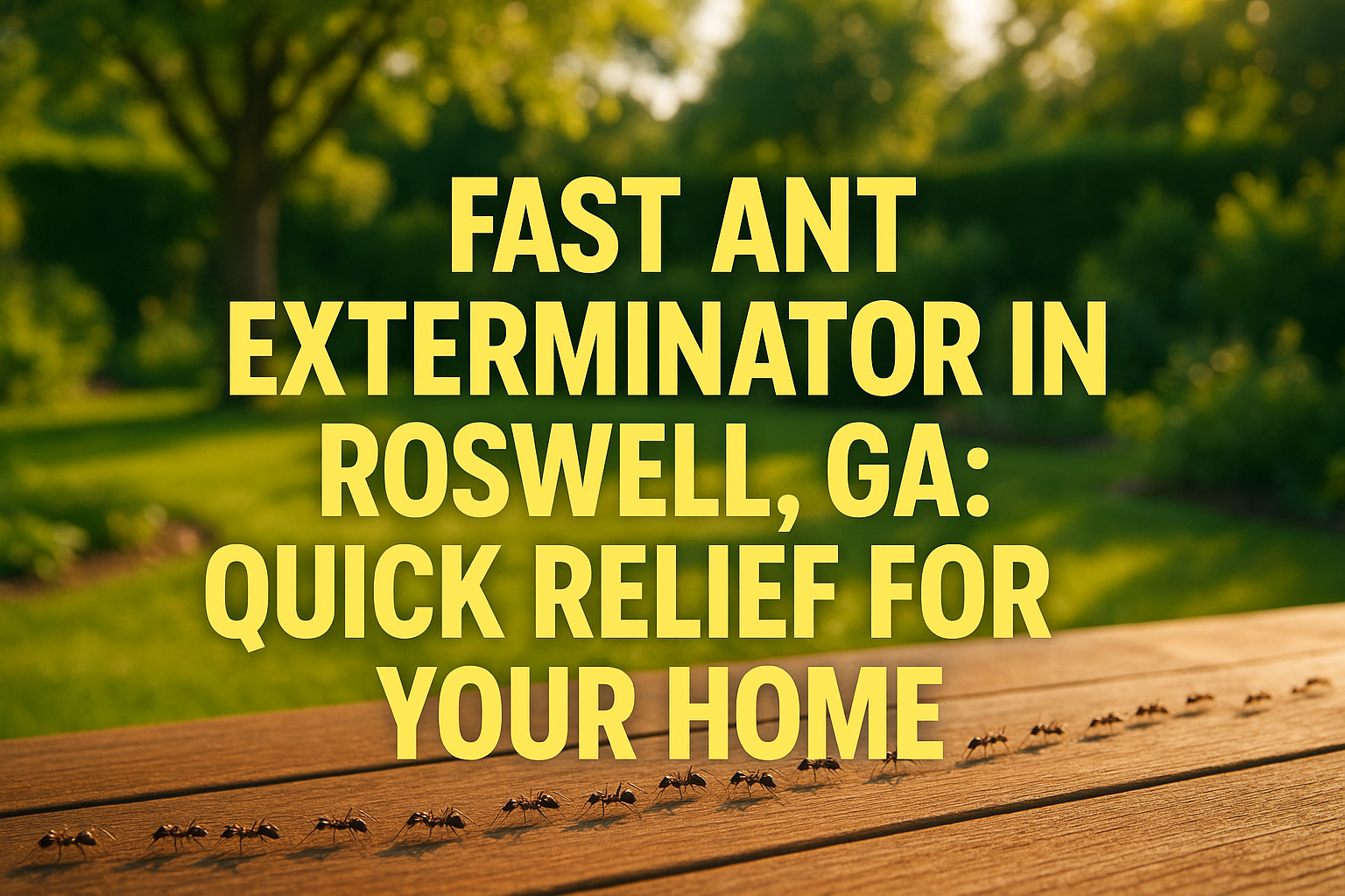 Ant Exterminator Roswell, GA