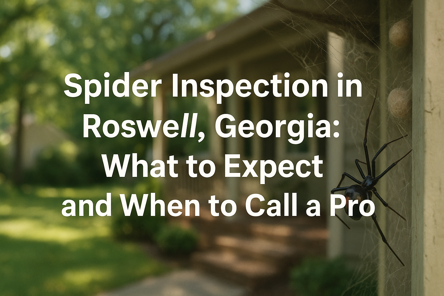 Spider Inspection Roswell, Georgia