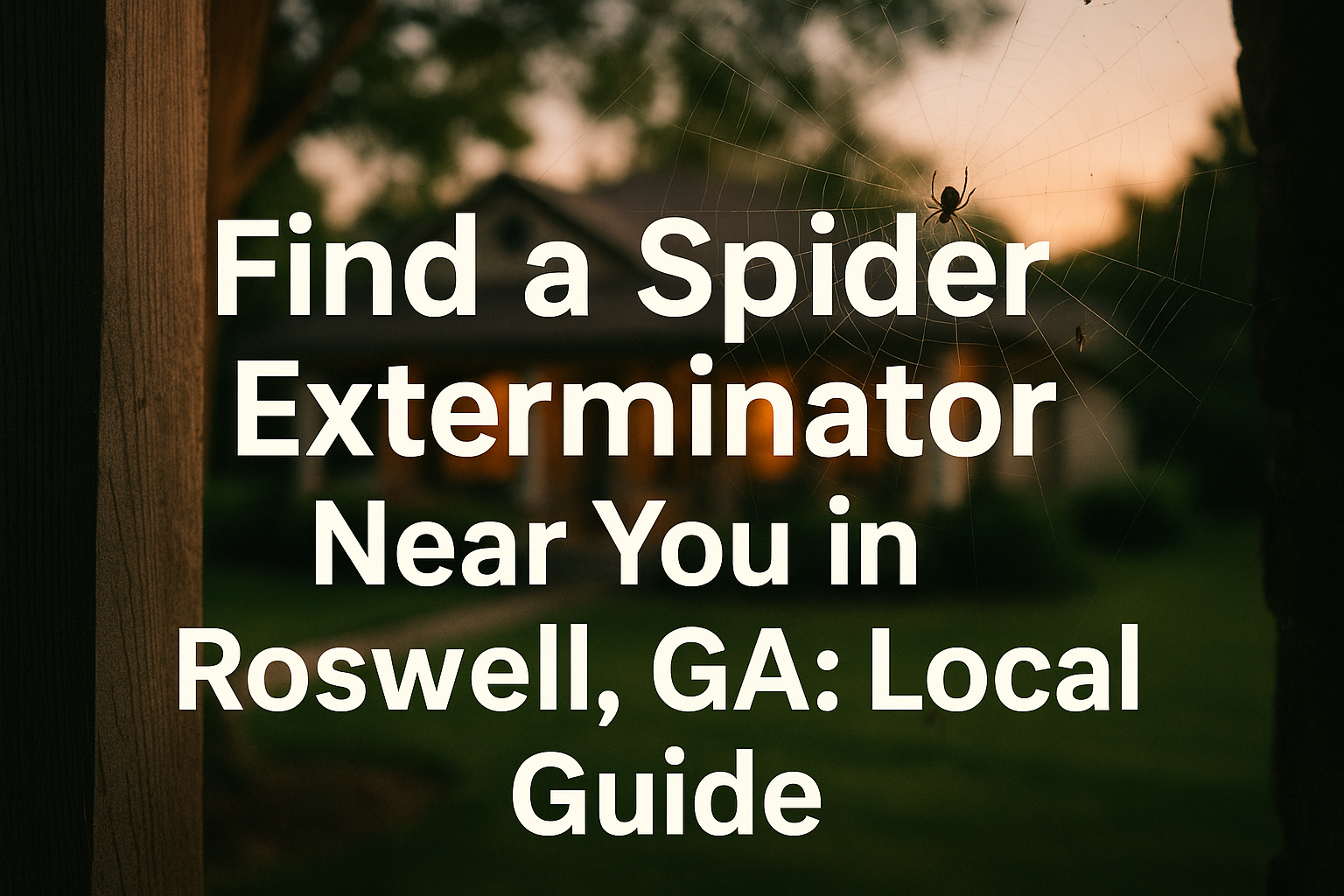 Spider Exterminator Roswell, GA