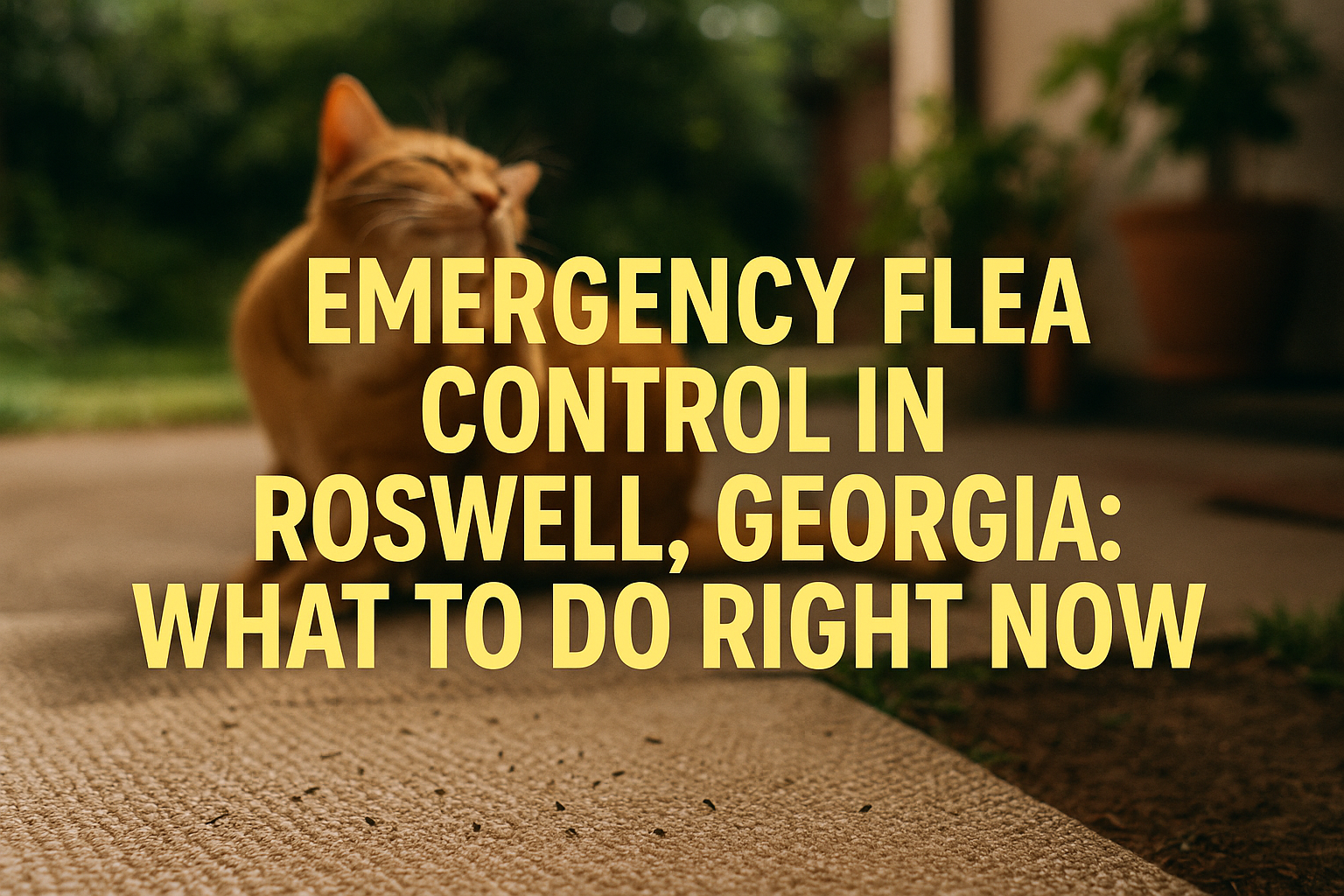 Emergency Flea Control Roswell, Georgia
