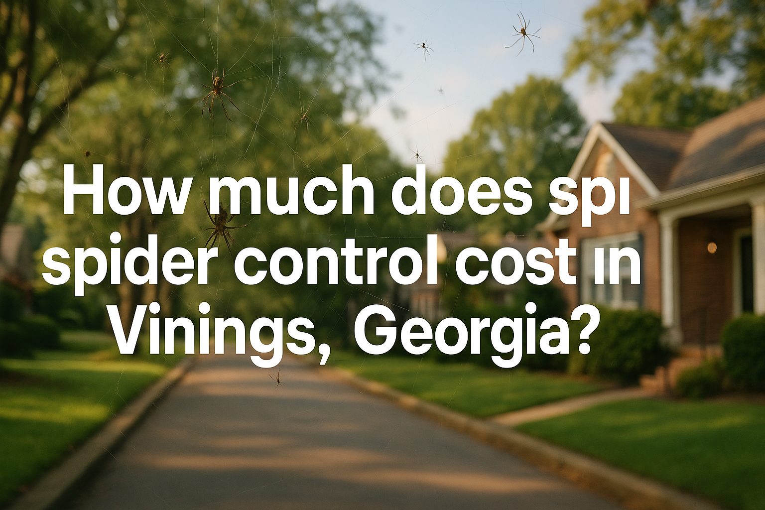 Spider control cost Vinings, Georgia
