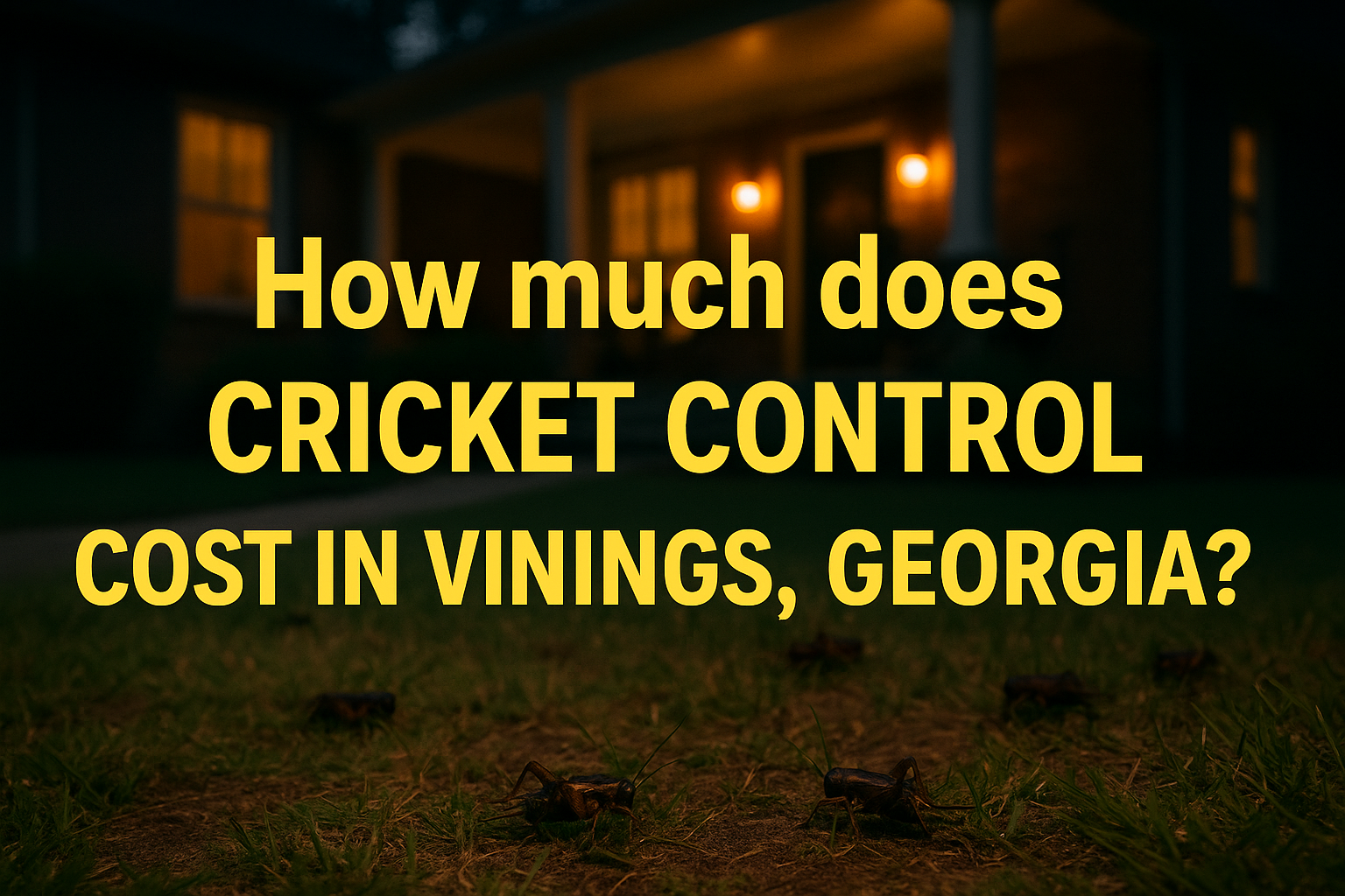 Cricket control Vinings, Georgia?