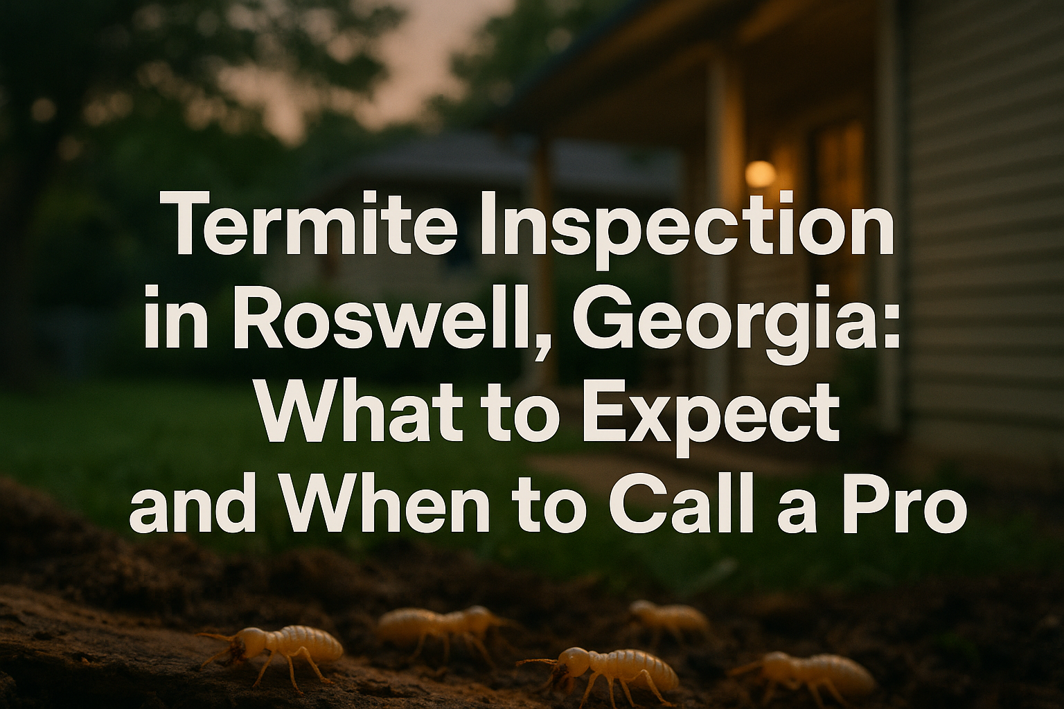 Termite inspection Roswell GA