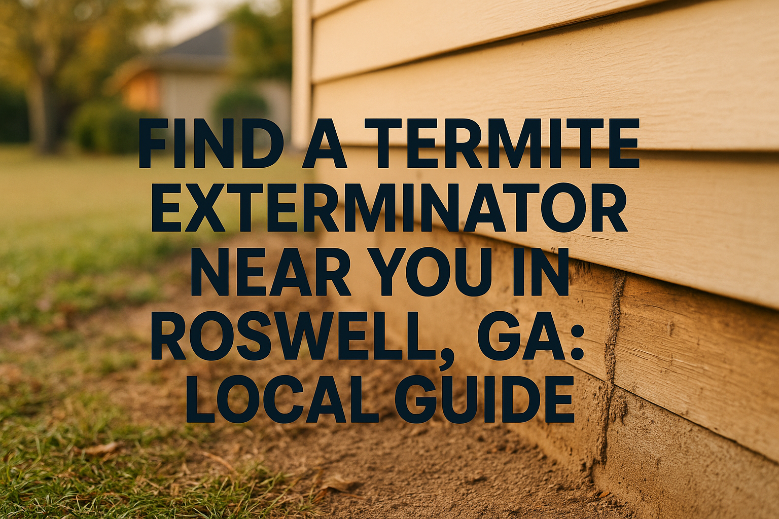 Termite Exterminator Roswell, GA