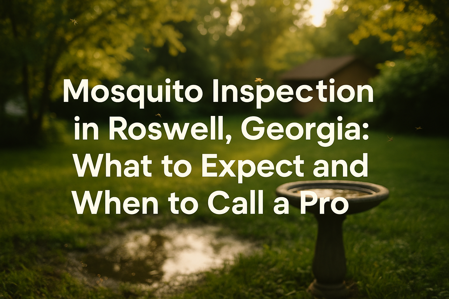 Mosquito Inspection Roswell, Georgia