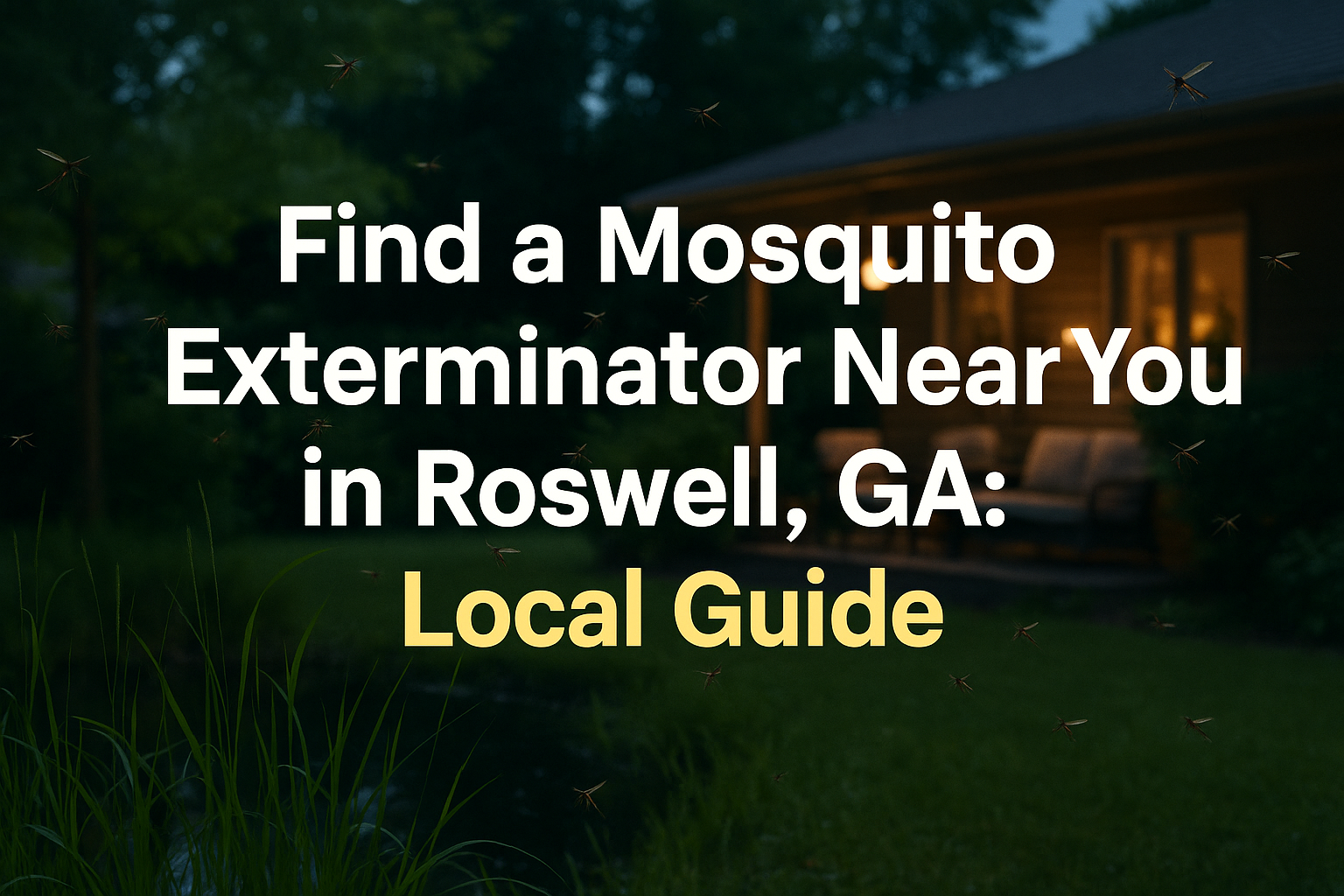 Mosquito Exterminator Roswell GA