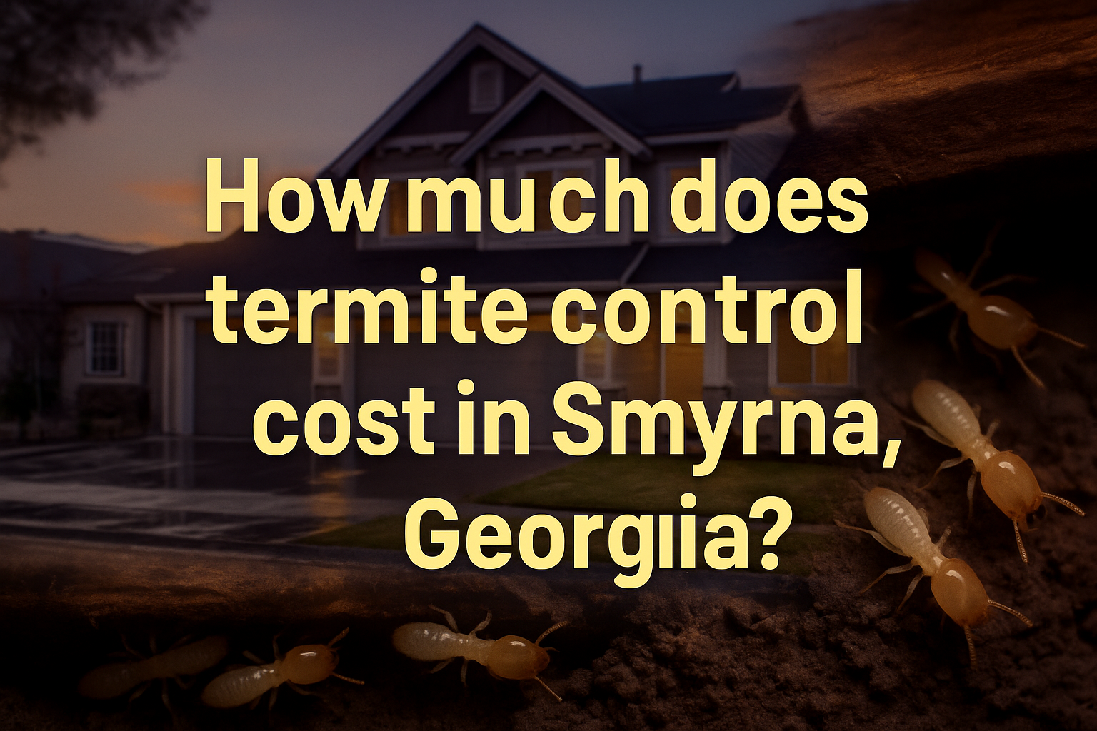 Termite control cost Smyrna, Georgia?