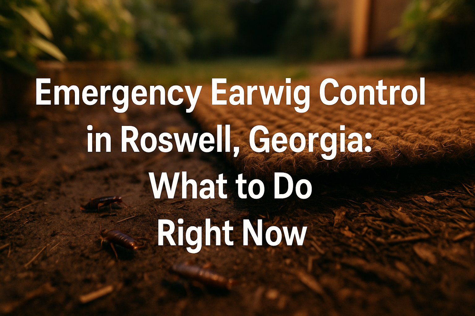 Earwig Control Roswell, Georgia