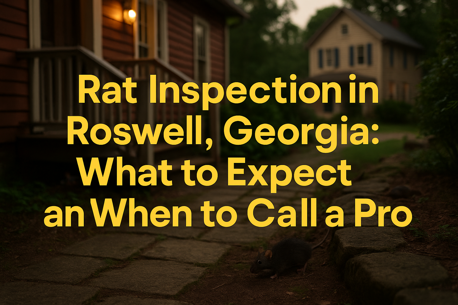 Rat Inspection Roswell, Georgia