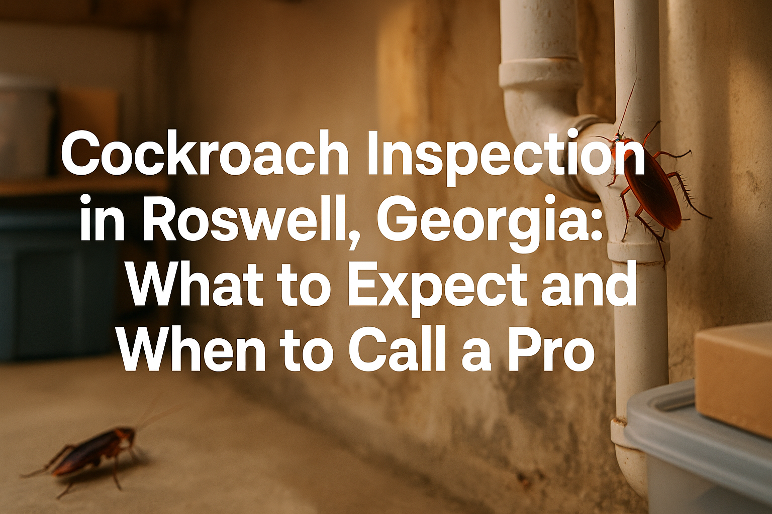Cockroach Inspection Roswell, Georgia