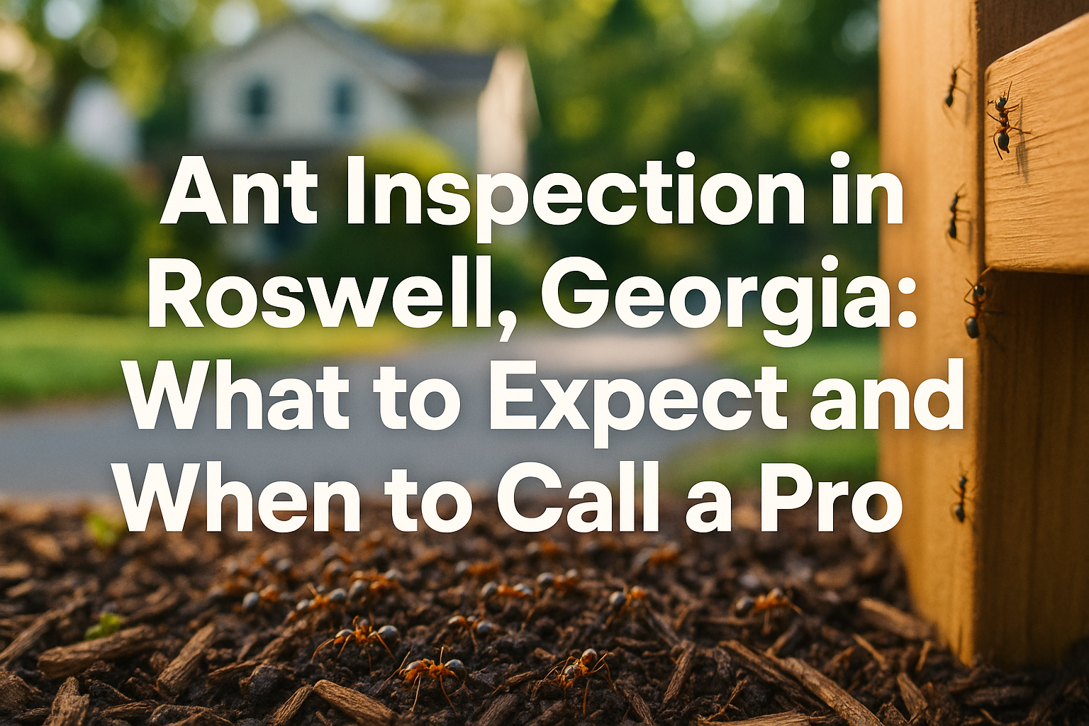 Ant Inspection Roswell, Georgia