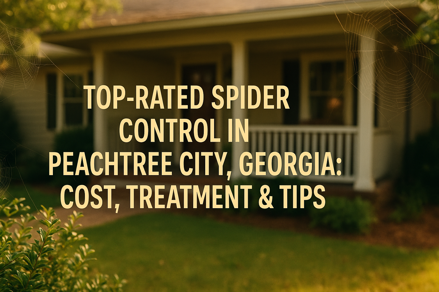 Spider Control in Peachtree City, Georgia