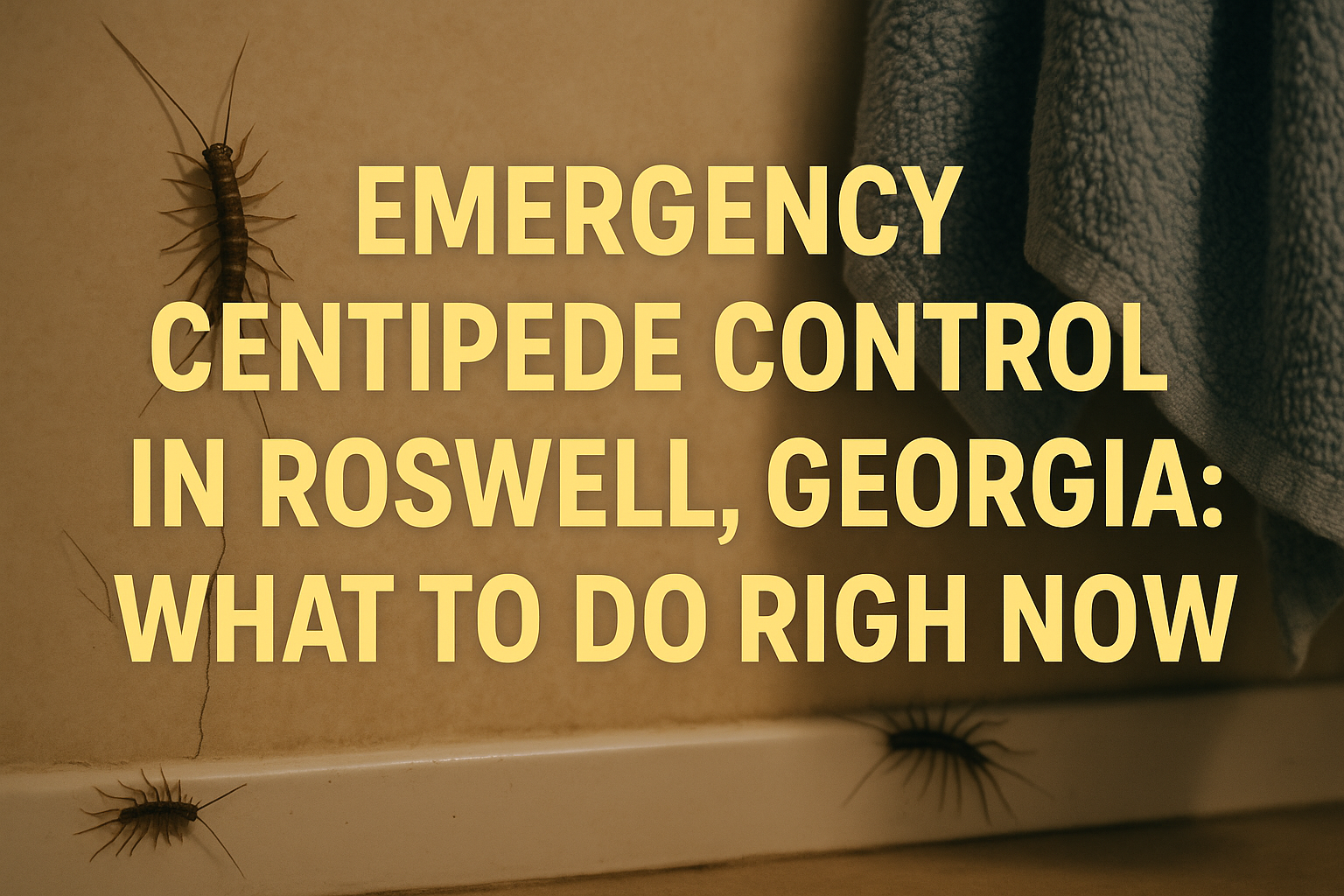 Emergency Centipede Control Roswell, Georgia
