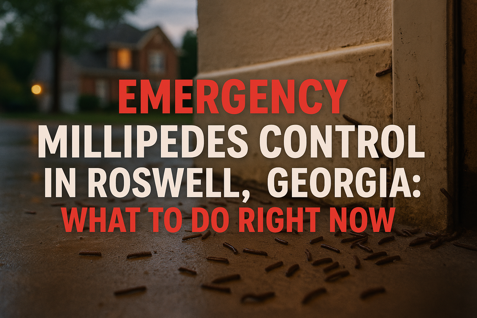 Millipede Control Roswell, Georgia